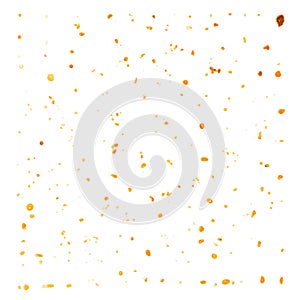 Splash of liquid drops in motion isolated