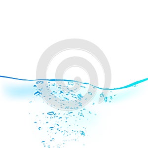 Kaluž z voda modrý kapky vektor 