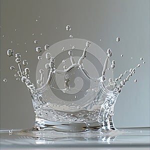 Splash of water from a falling drop