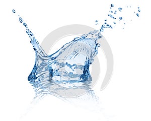 Splash water