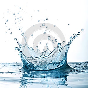 Splash of water on transparent background