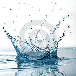 Splash of water on transparent background