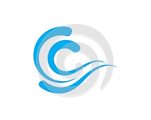 splash Water, Wave symbol and icon Logo Template