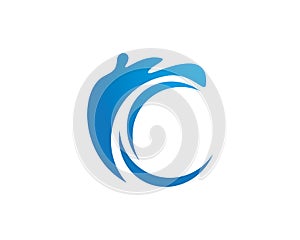 splash Water, Wave symbol and icon Logo Template