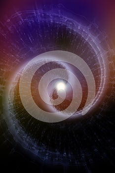 Splash in x-ray on black