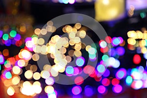 Splashes of lights abstract background, abstract background blurred lights of garlands