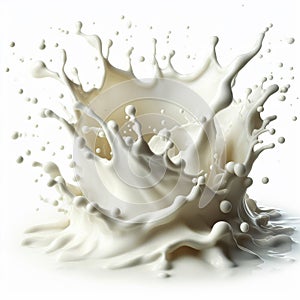 splashes of milk. Abstract image.