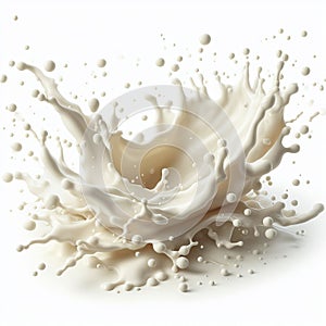 splashes of milk. Abstract image.