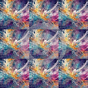 splashes seamless pattern, abstract background, fashion print