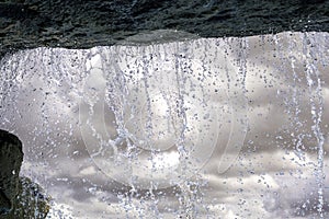 Splashes in a swimming pool