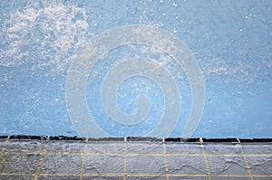 Splashes in a swimming pool