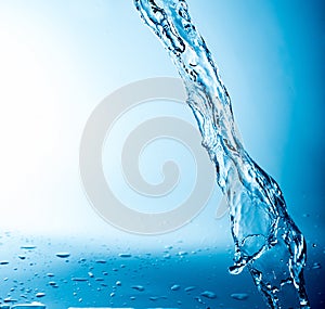 Splashes of water