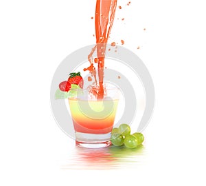 Splashing coctail