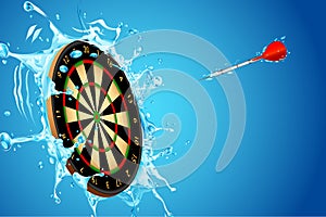 Splashing Dart Board