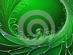 Splashing and drops abstract background. St. Patrick's day.