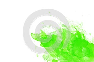 Splashing green liquid