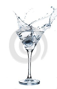 Splashing martini