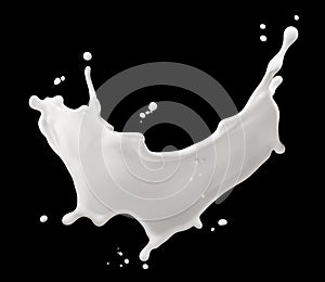 Splashing milk