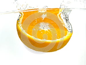 Splashing orange