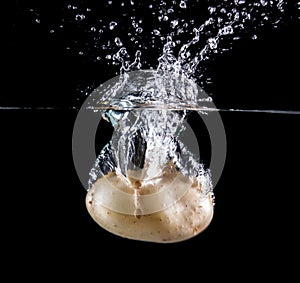 Splashing potato