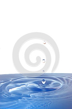 Splashing water drop