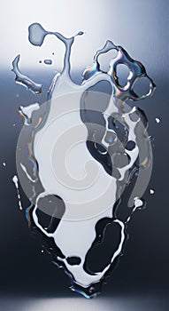 Splashing Water Droplet on Dark Background