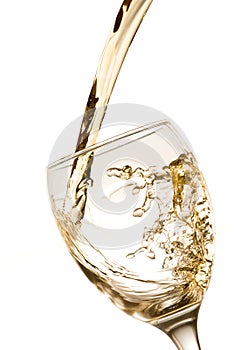 Splashing White Wine