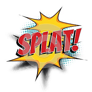 Splat comic word