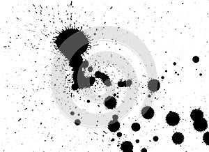 Splat Drips BW