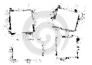 Splat ink paint border