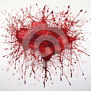 Splatted ink photo