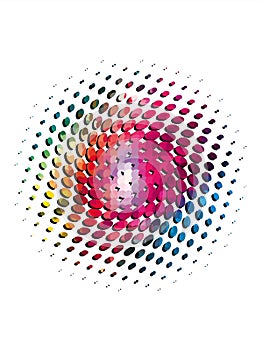 Splatter Halftone Dots with Shadow