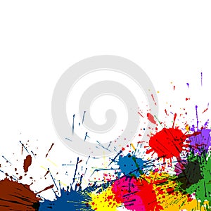 Splatter Paint Background