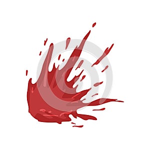 Splattered blood stains vector Illustration on a white background