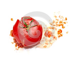 Splattered tomato