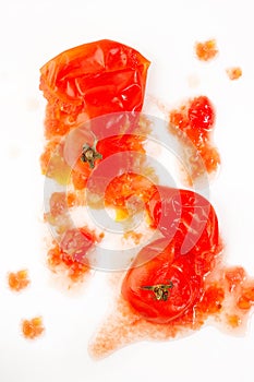 Splattered tomato