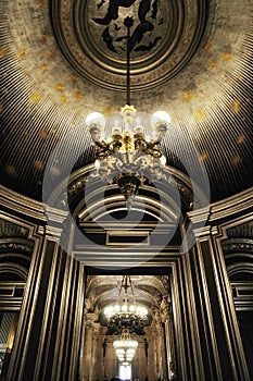 Splendid ceiling with beautiful Chandelier