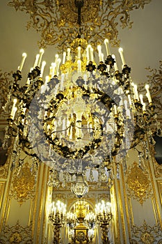 Splendid Chandelier in royal palace photo