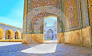 The splendid mosque in Shiraz, Iran