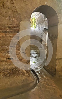 Splendid Roman Cisterns in Fermo town, Marche region, Italy