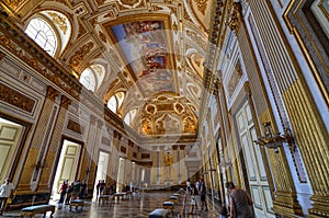 The splendid Royal Palace of Caserta, its interiors