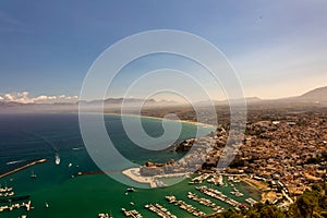 the splendid Sicilian coast