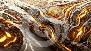 Splendid vibrant color marble luxury abstract in digital art 3D illustration.