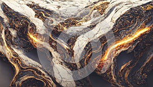 Splendid vibrant color marble luxury abstract in digital art 3D illustration.