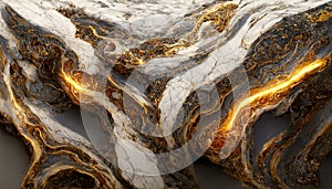 Splendid vibrant color marble luxury abstract in digital art 3D illustration.