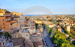 Splendid view from Fermo town, Marche region, Italy