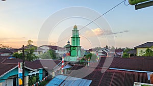 dome of the mosque in the afternoon
