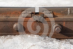 Splice bar joint bar or Fishplate of railroad for join the ends of two rails together