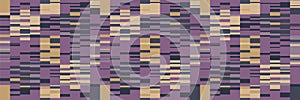 Spliced stripe geometric variegated border background. Seamless pattern with woven dye broken stripe. Bright gradient