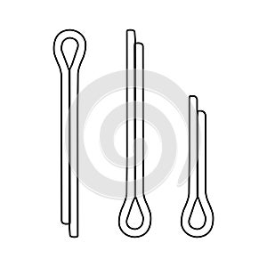 split cotter pin icon design